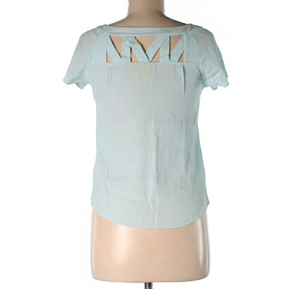 Anthropologie Maeve Tri Cut Blouse Size - Picture 3 of 4